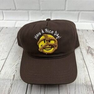 WWE Have a Nice Day Mankind W Legends Hat Snapback Cap Brown New Men